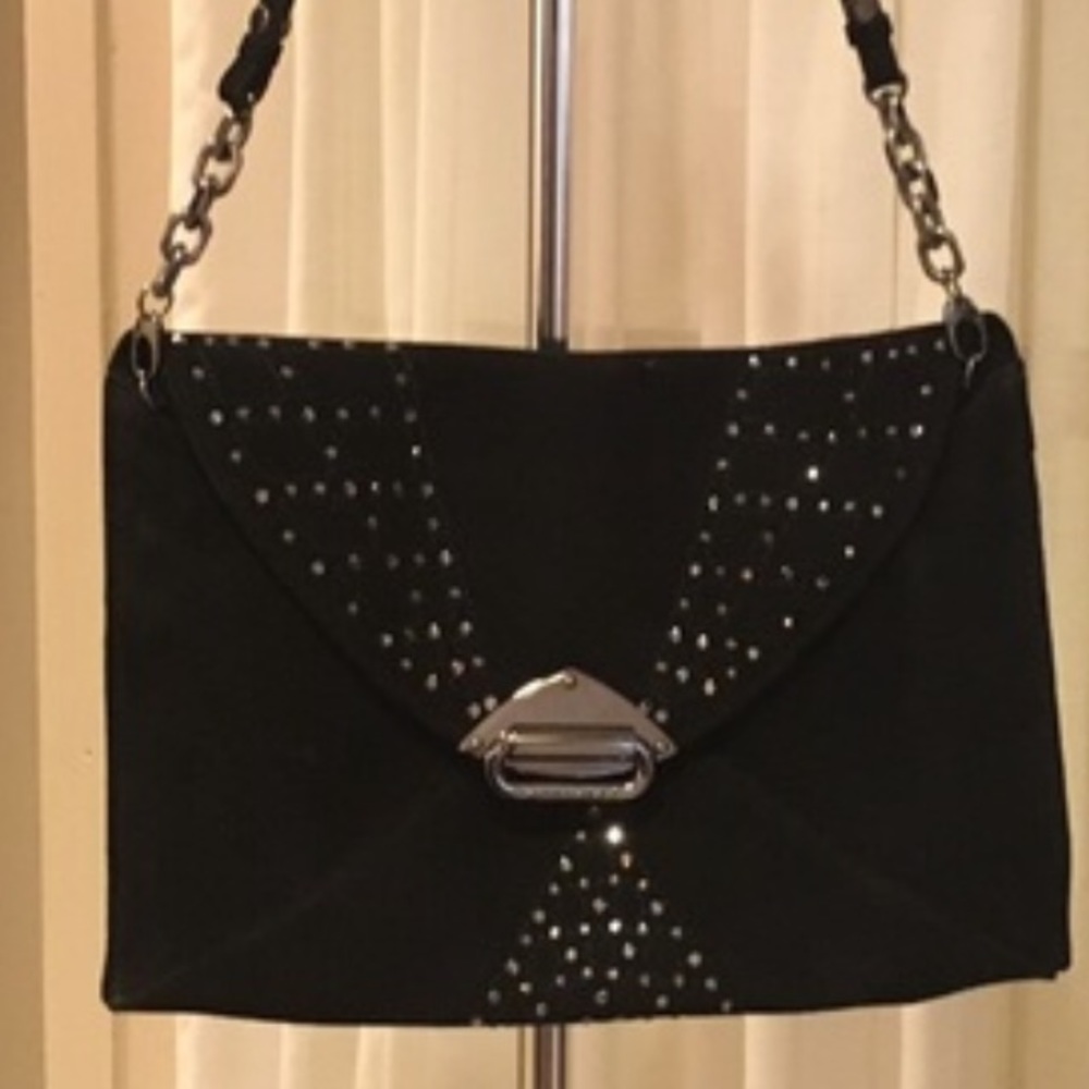 Jimmy Choo suede clutch